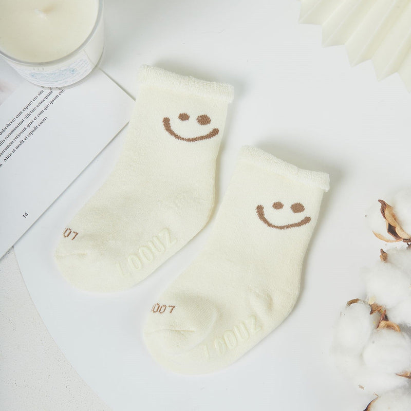 Kids Warm Smiley Socks - Thick - LOOUZ