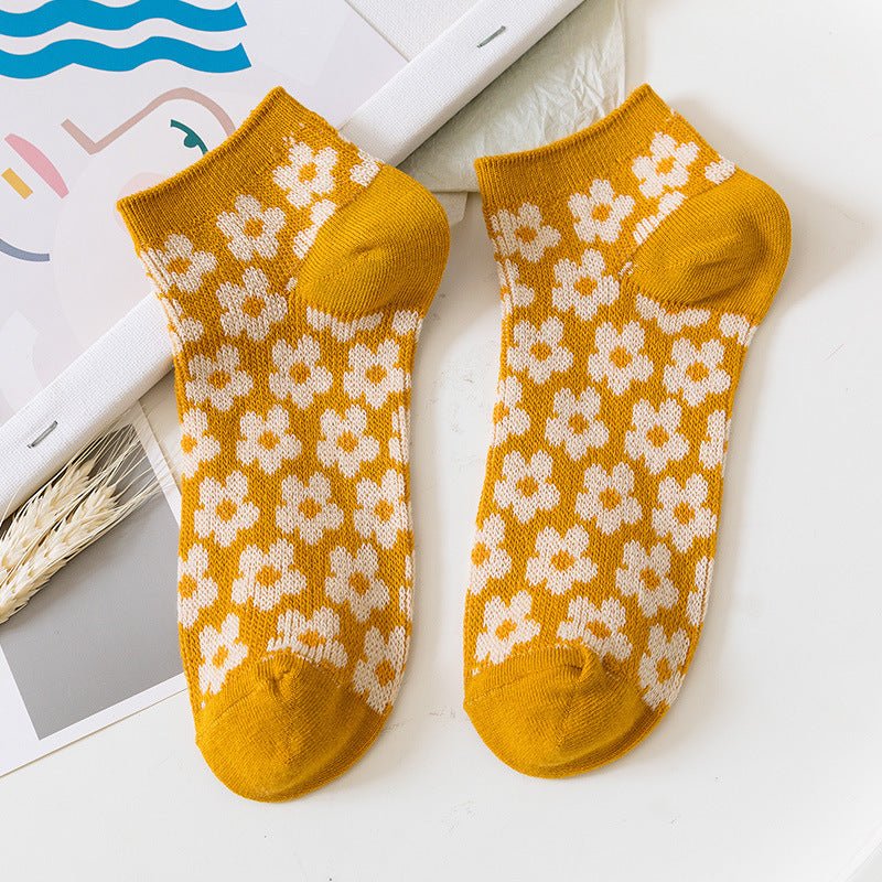 Women's Flower Quarter Socks
