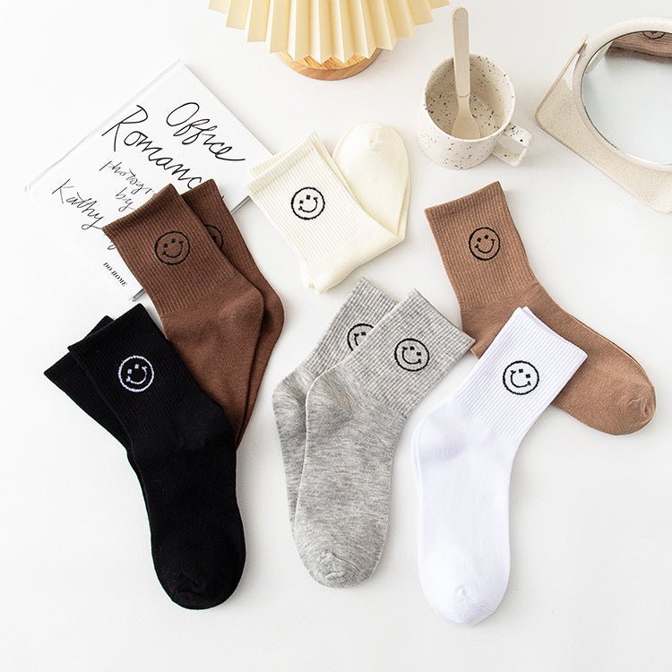 Unisex Simple Smiley Sock - LOOUZ