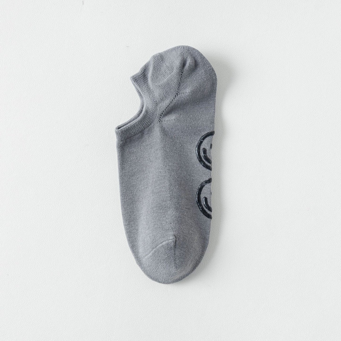 Women's Smiley Adhesive Non-Slip Low Cut Socks - LOOUZ