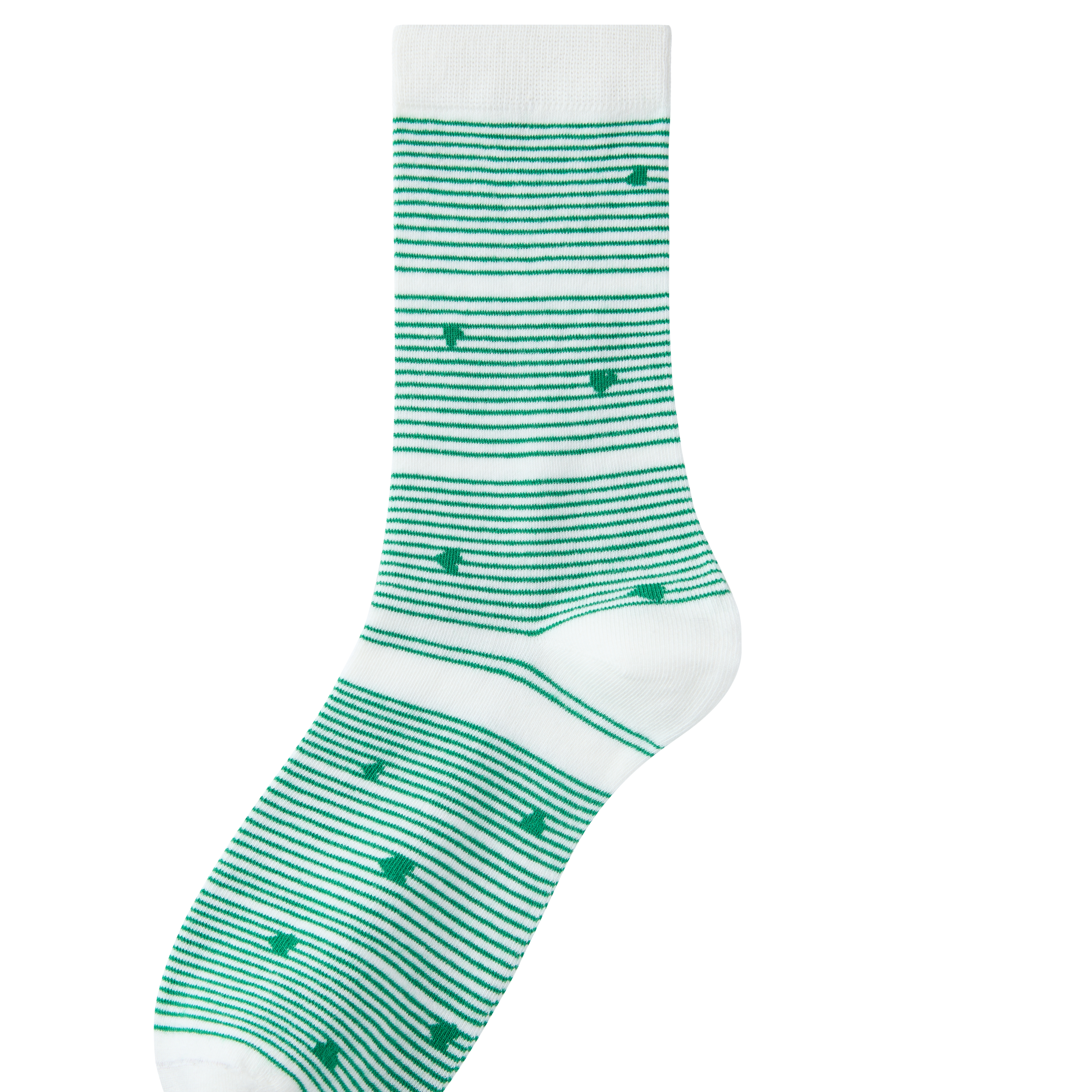 Women's Candy Stripe Heart Socks