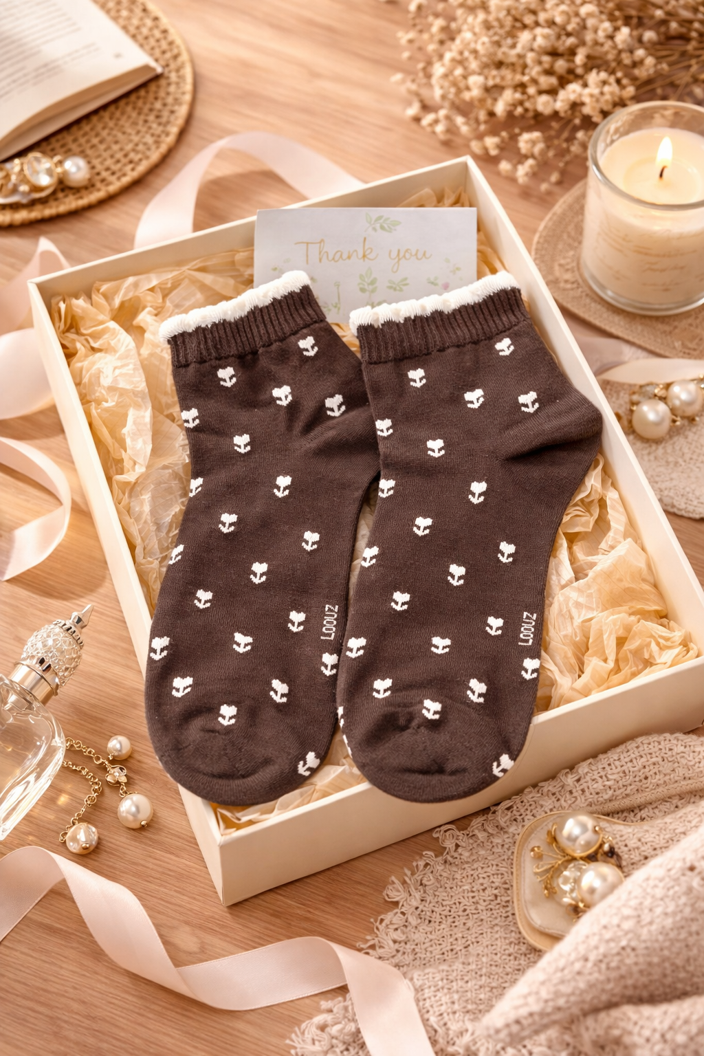 Women's Milk Tea Socks