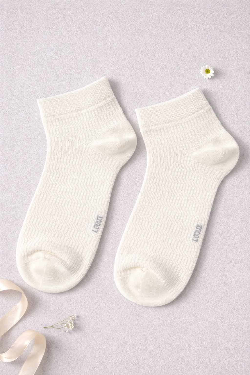 Women's Ivory Basics Socks