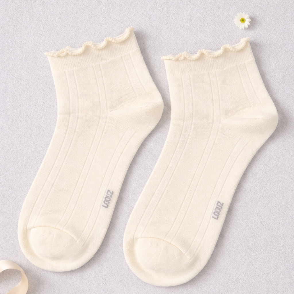 Women's Ivory Basics Socks
