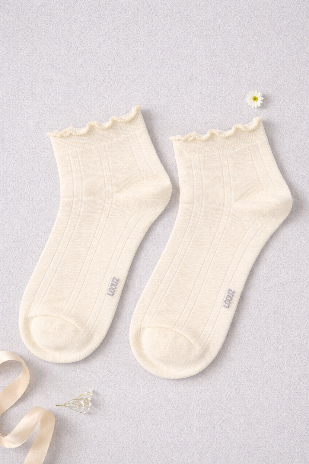 Women's Ivory Basics Socks