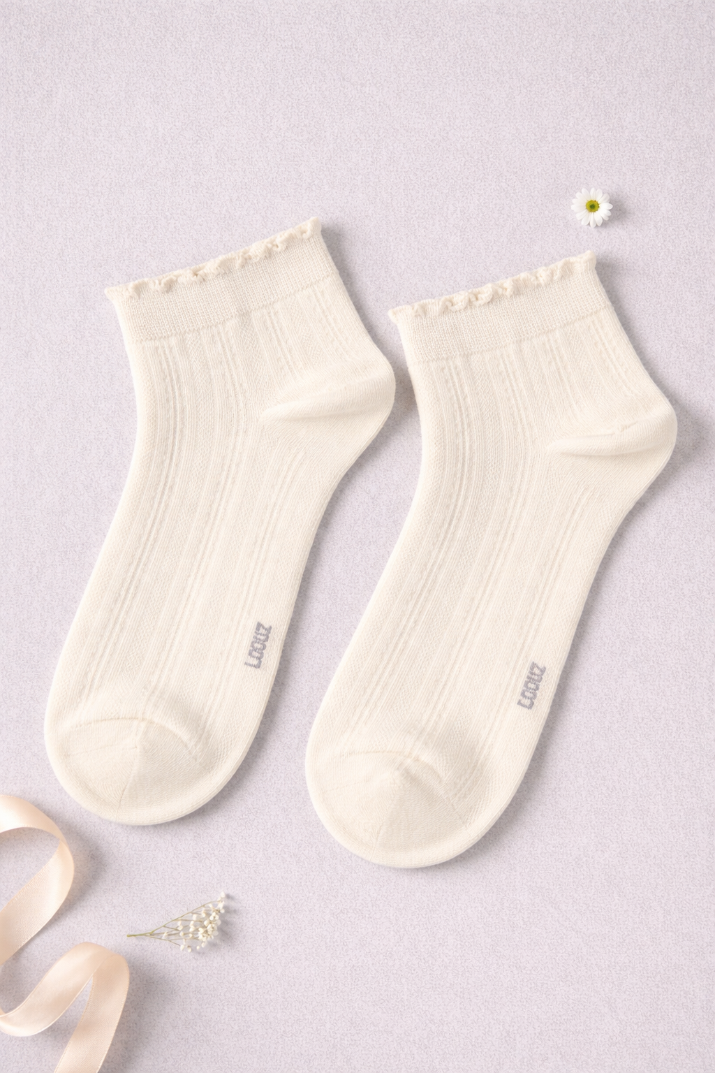 Women's Ivory Basics Socks