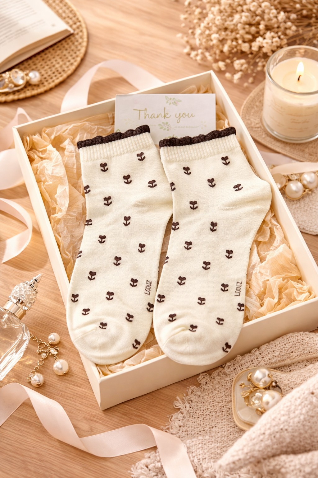 Women's Milk Tea Socks