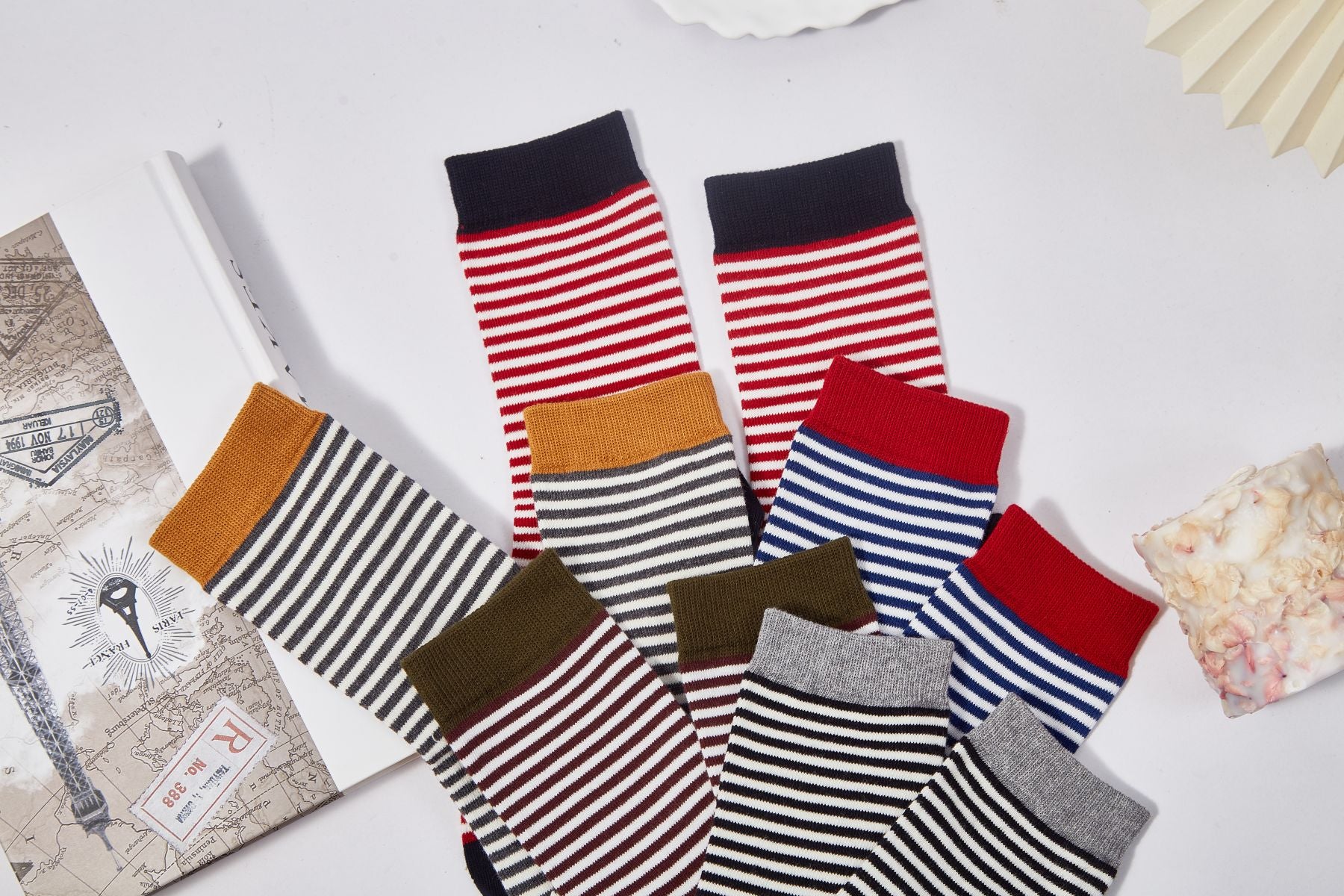 Women's Coastal Breeze Striped Socks