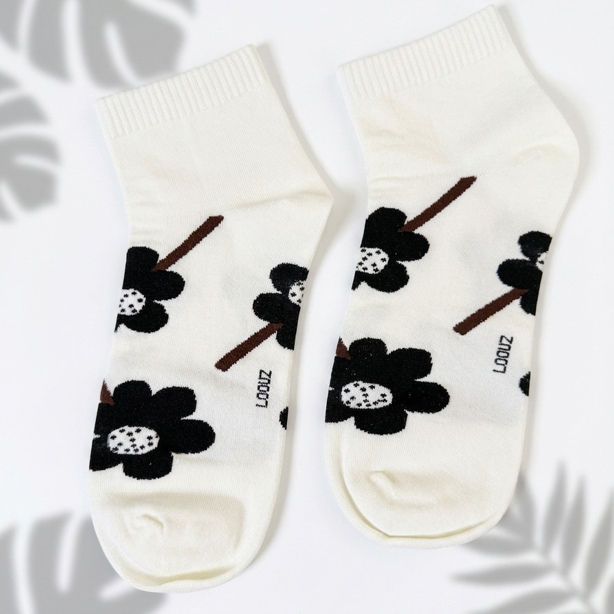 Women's Noir Bloom Socks