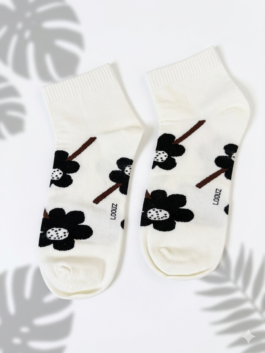 Women's Noir Bloom Socks