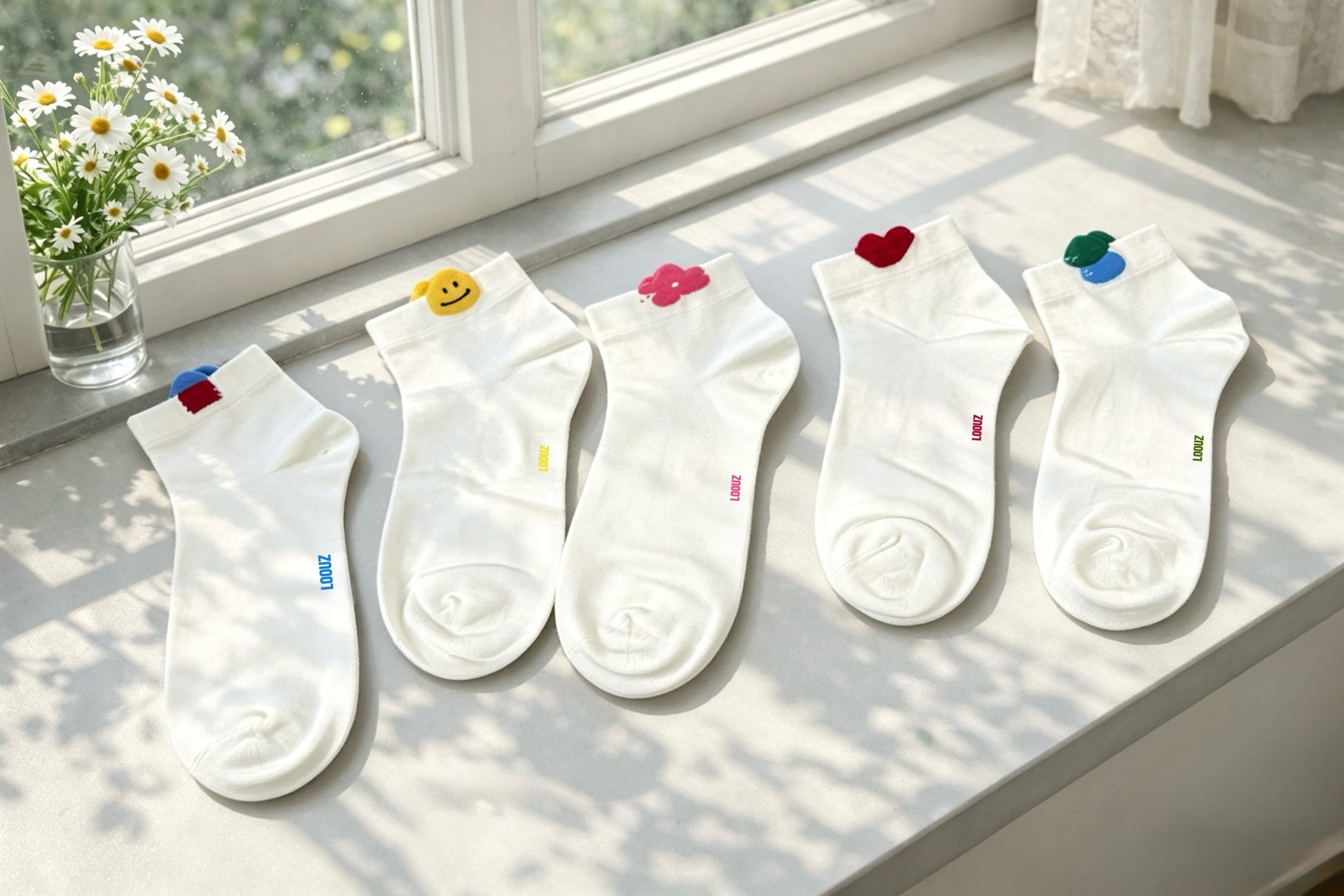 Women's Peek-a-Boo Charm Socks