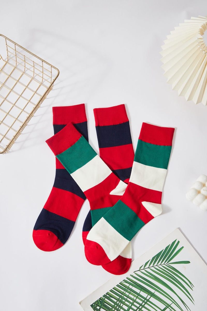 Festive Stripes Socks - LOOUZ