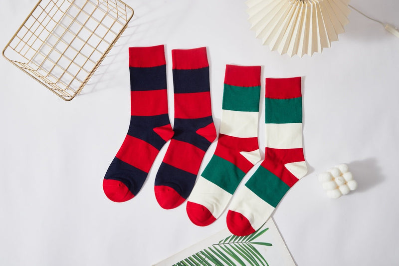 Festive Stripes Socks - LOOUZ