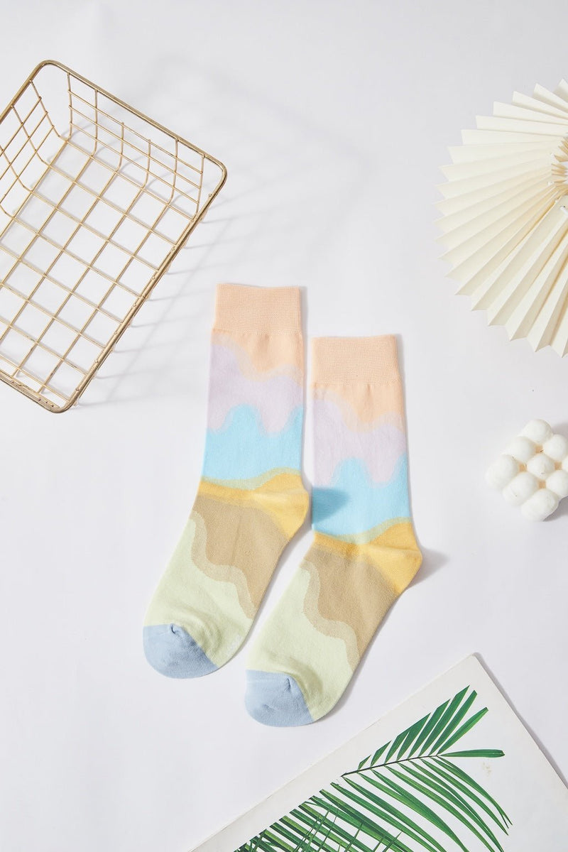 Pastel Wave Socks - LOOUZ