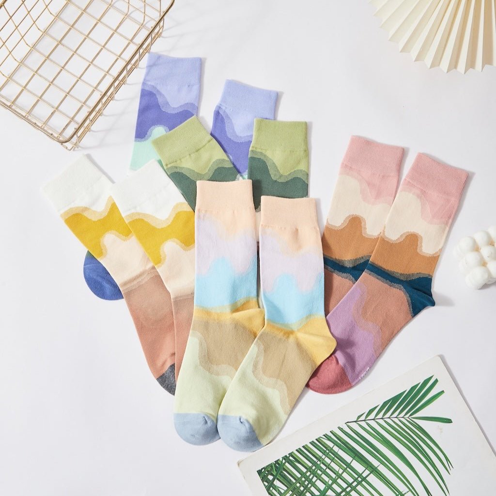 Pastel Wave Socks - LOOUZ