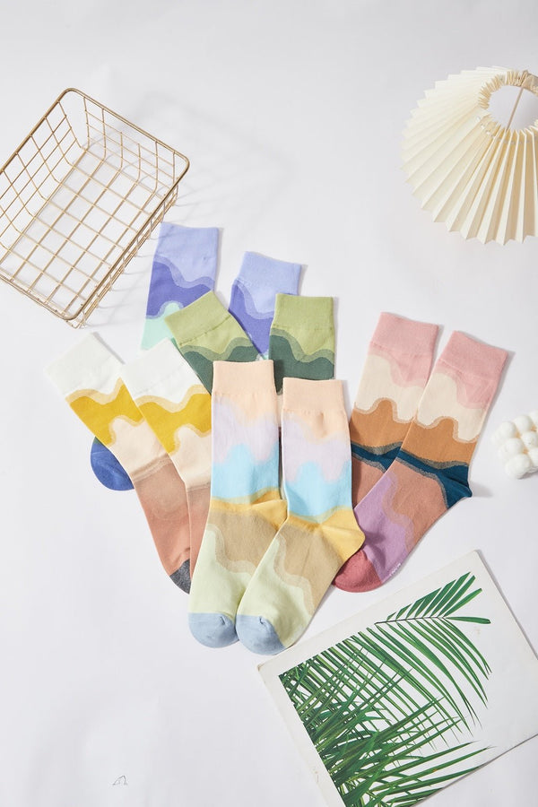 Pastel Wave Socks - LOOUZ