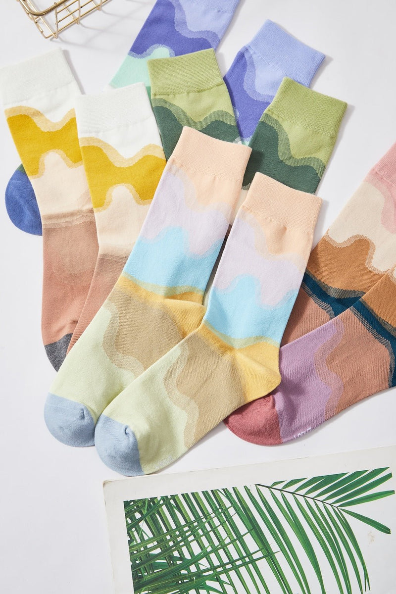 Pastel Wave Socks - LOOUZ