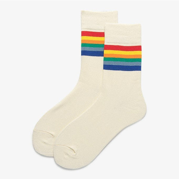 Unisex Rainbow Stripe Sock - LOOUZ