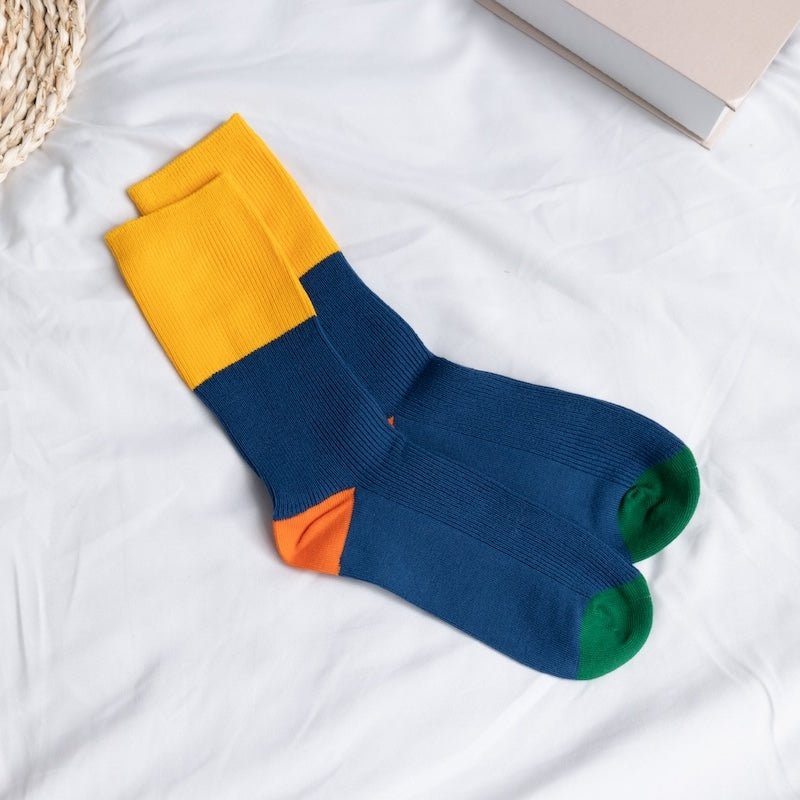 Women's Classic Minimalist Striped Color Block Socks - LOOUZ