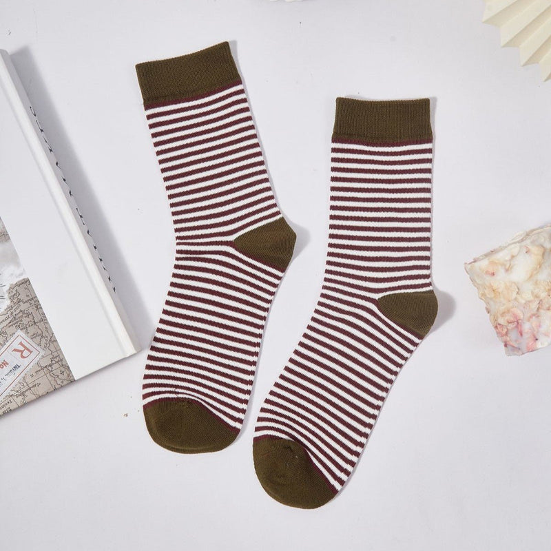 Women's Coastal Breeze Striped Socks - LOOUZ