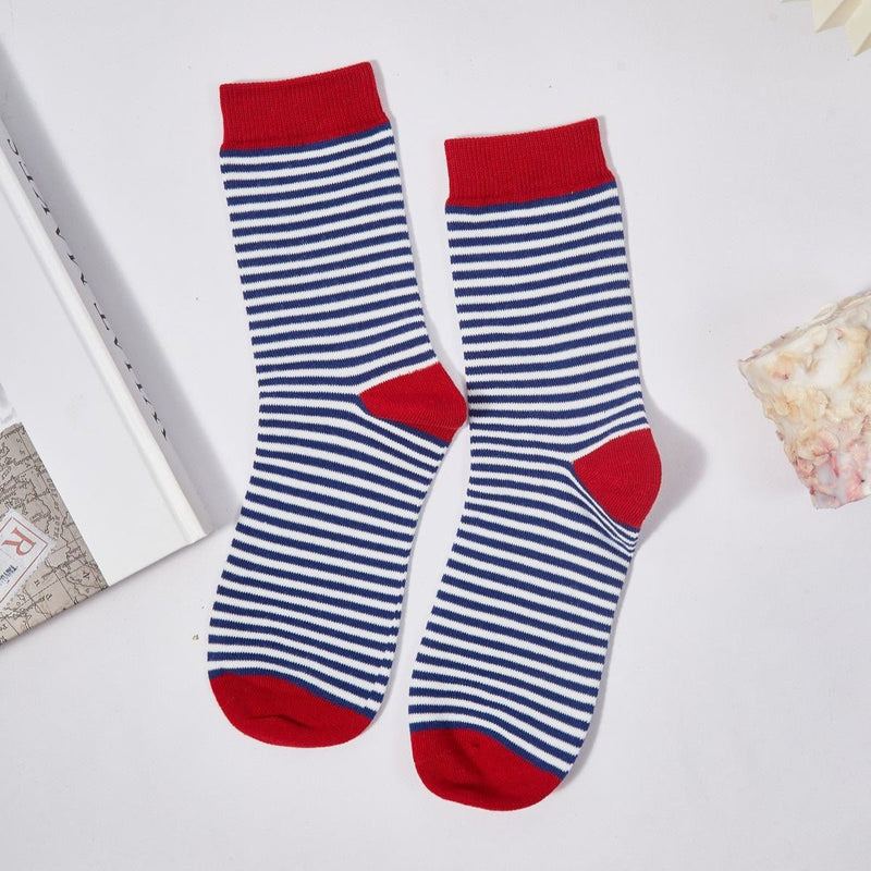 Women's Coastal Breeze Striped Socks - LOOUZ