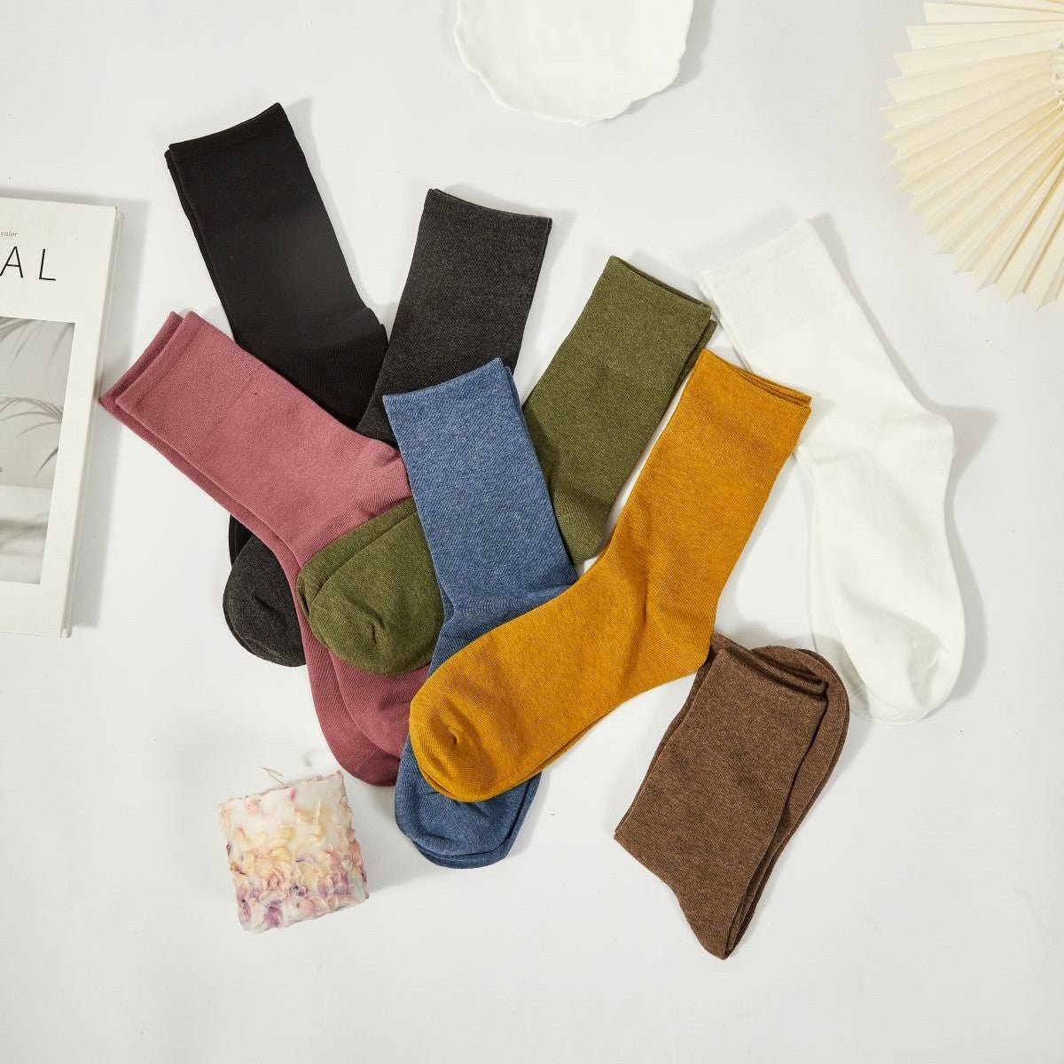 Women's Solid Color Sock - LOOUZ