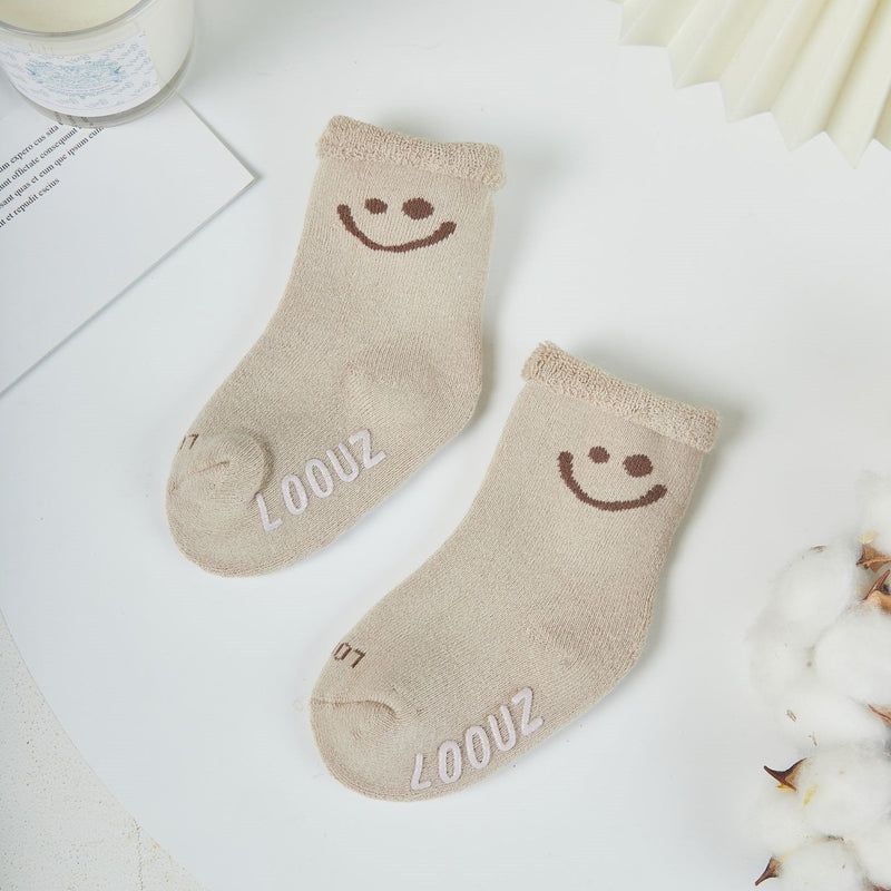 Kids Warm Smiley Socks - Thick - LOOUZ