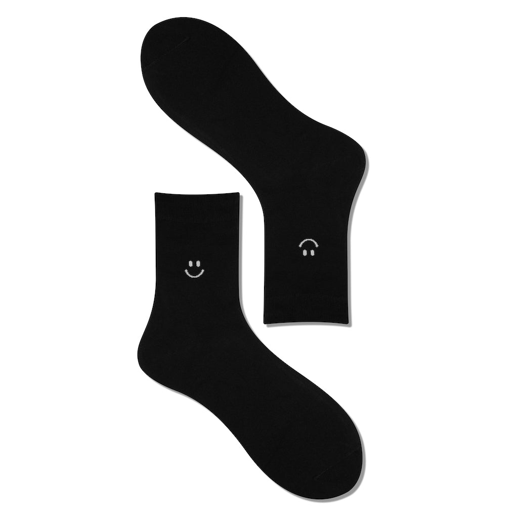 Men's Premium Smiley - Black - LOOUZ