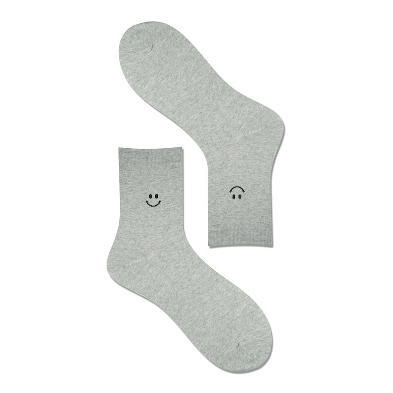 Men's Premium Smiley - Light Gray - LOOUZ