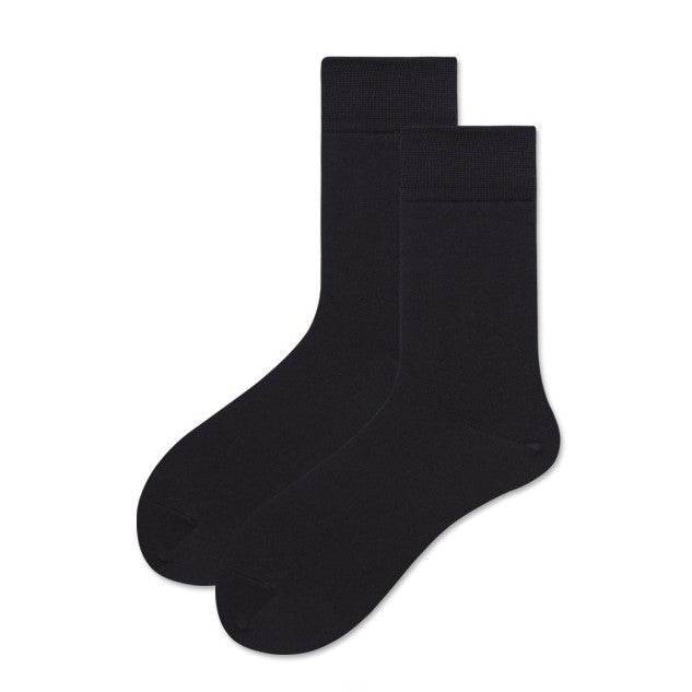 Men's Three Pairs Crew Socks - Black - LOOUZ
