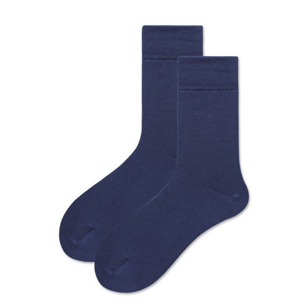 Men's Three Pairs Crew Socks - Blue - LOOUZ