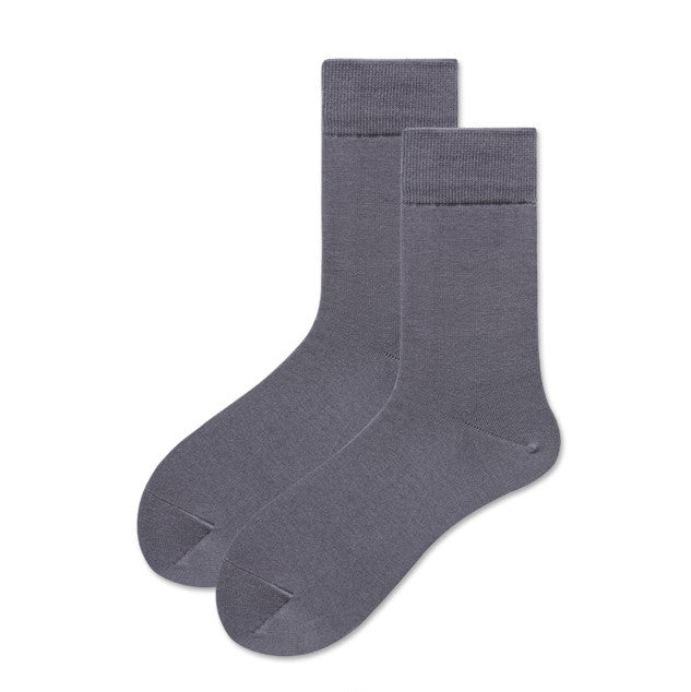 Men's Three Pairs Crew Socks - Dark Gray - LOOUZ