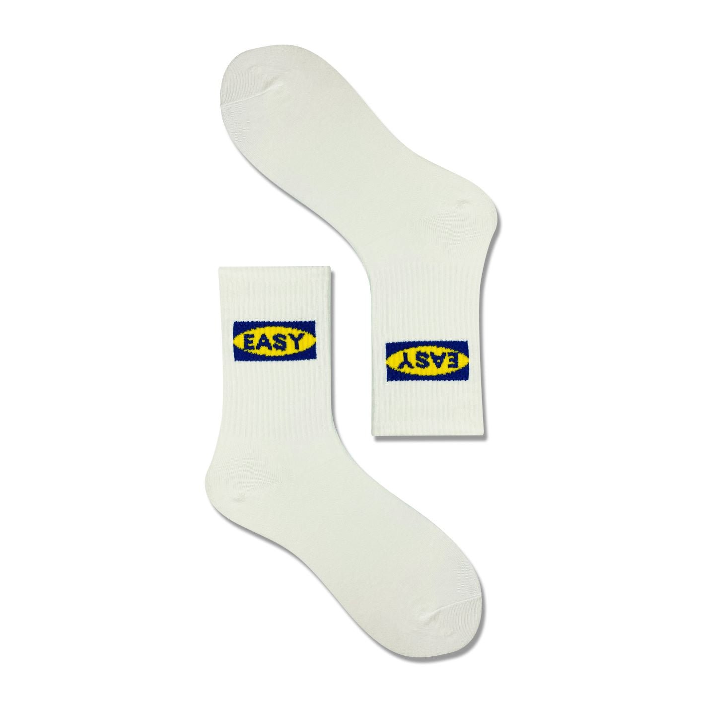 Unisex Easy Socks-White - LOOUZ