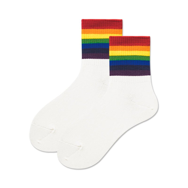 Unisex Rainbow Pride Socks - Crew - LOOUZ