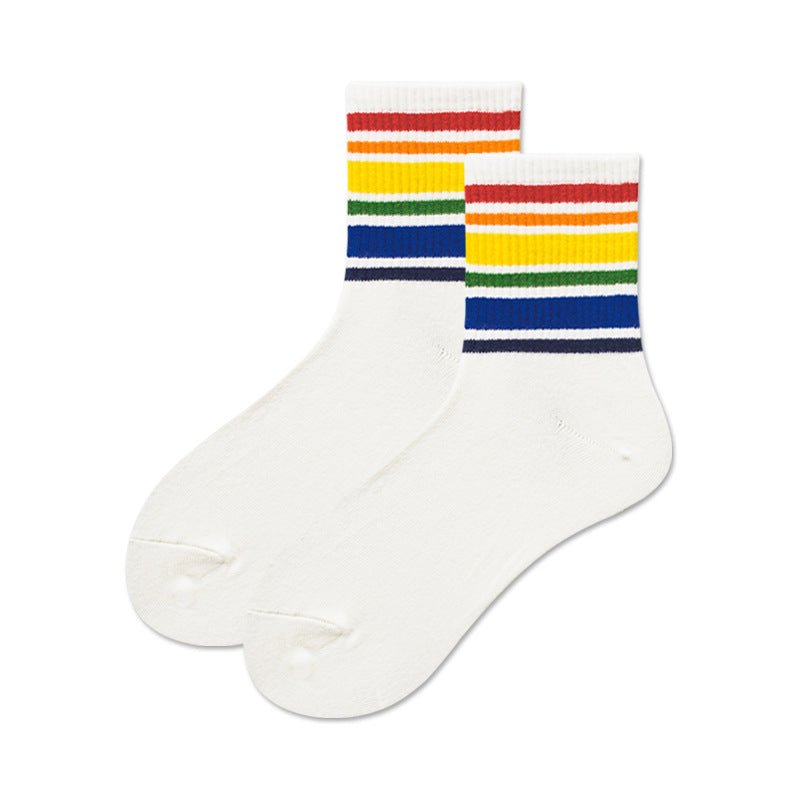 Unisex Rainbow Pride Socks - Crew - LOOUZ