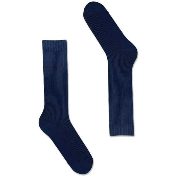 Unisex Ribbed Socks-Navy - LOOUZ