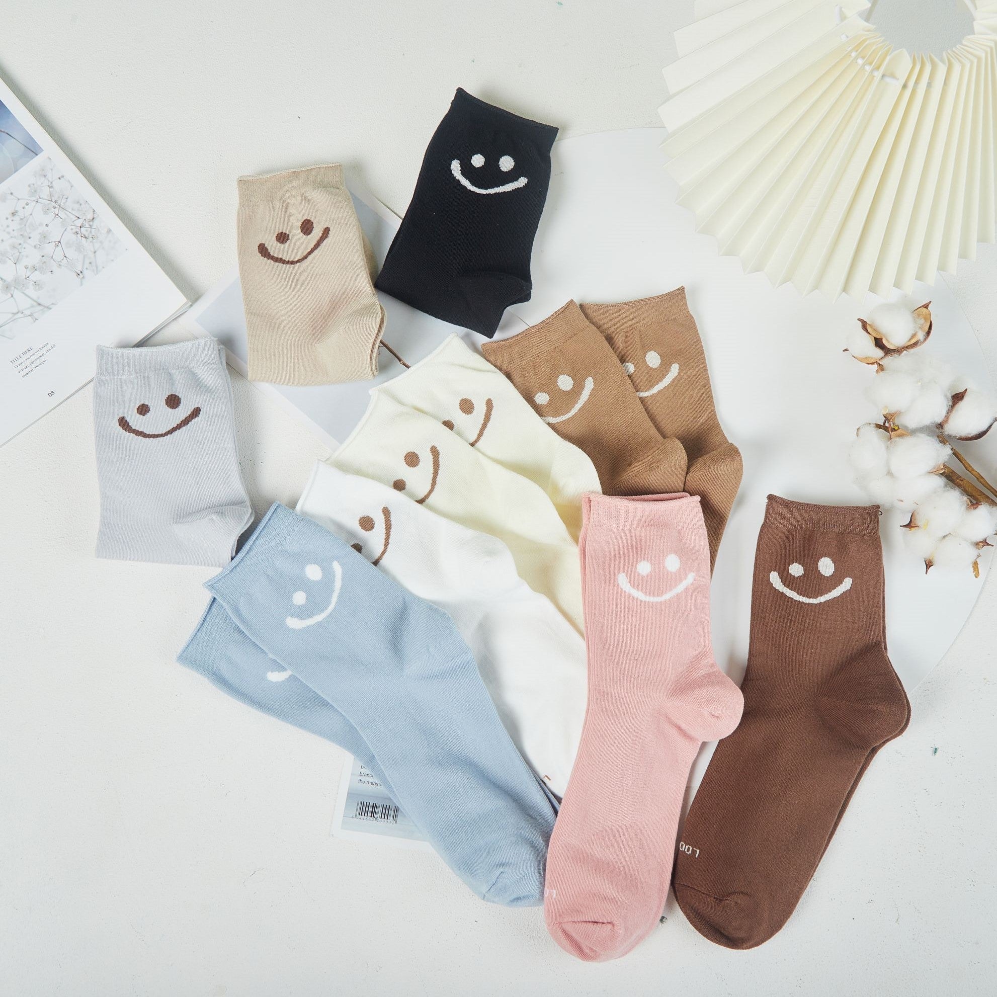 Unisex Smiley Sock Thin Upgraded - LOOUZ