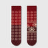 Christmas Scene Crew Socks-Red Mix | LOOUZ