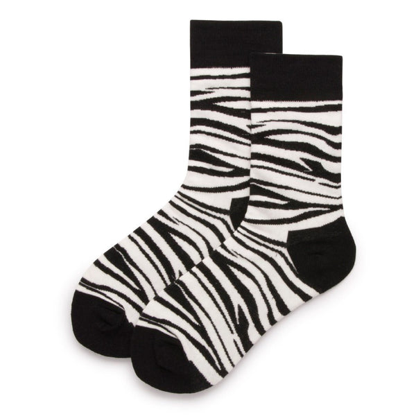 Zebra Socks - Black White | LOOUZ