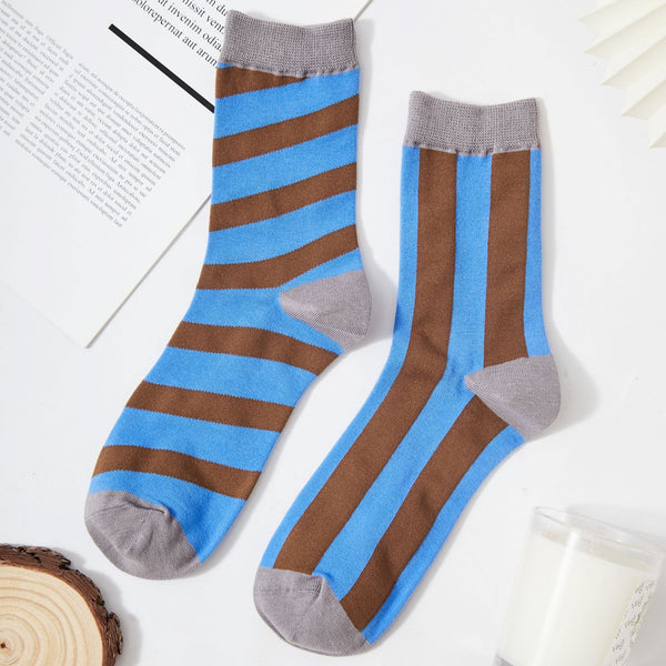 Women's Asymmetric AB Bold Striped socks - LOOUZ