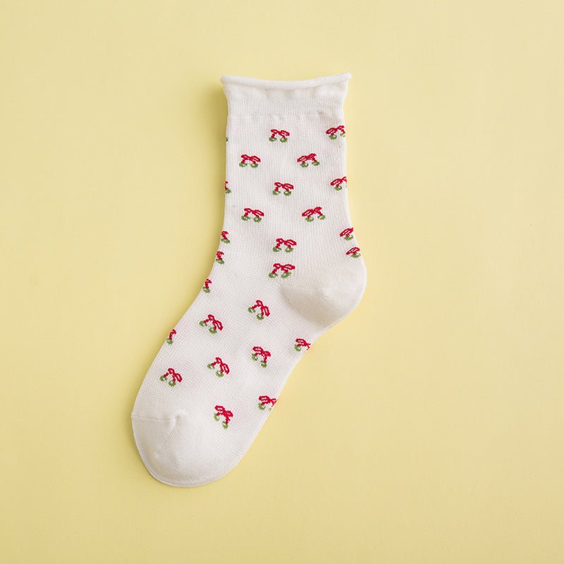 Women's Cherry Blossom Floral Socks - LOOUZ