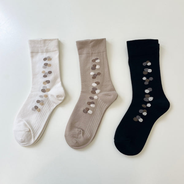 Women's Color Dot Socks - LOOUZ