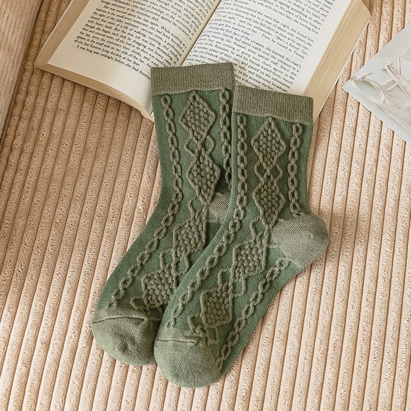Women's Emerald Blooms Socks - LOOUZ