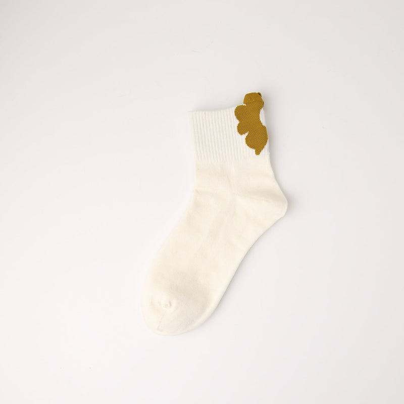 Women's Floral Heel Quarter Socks - LOOUZ
