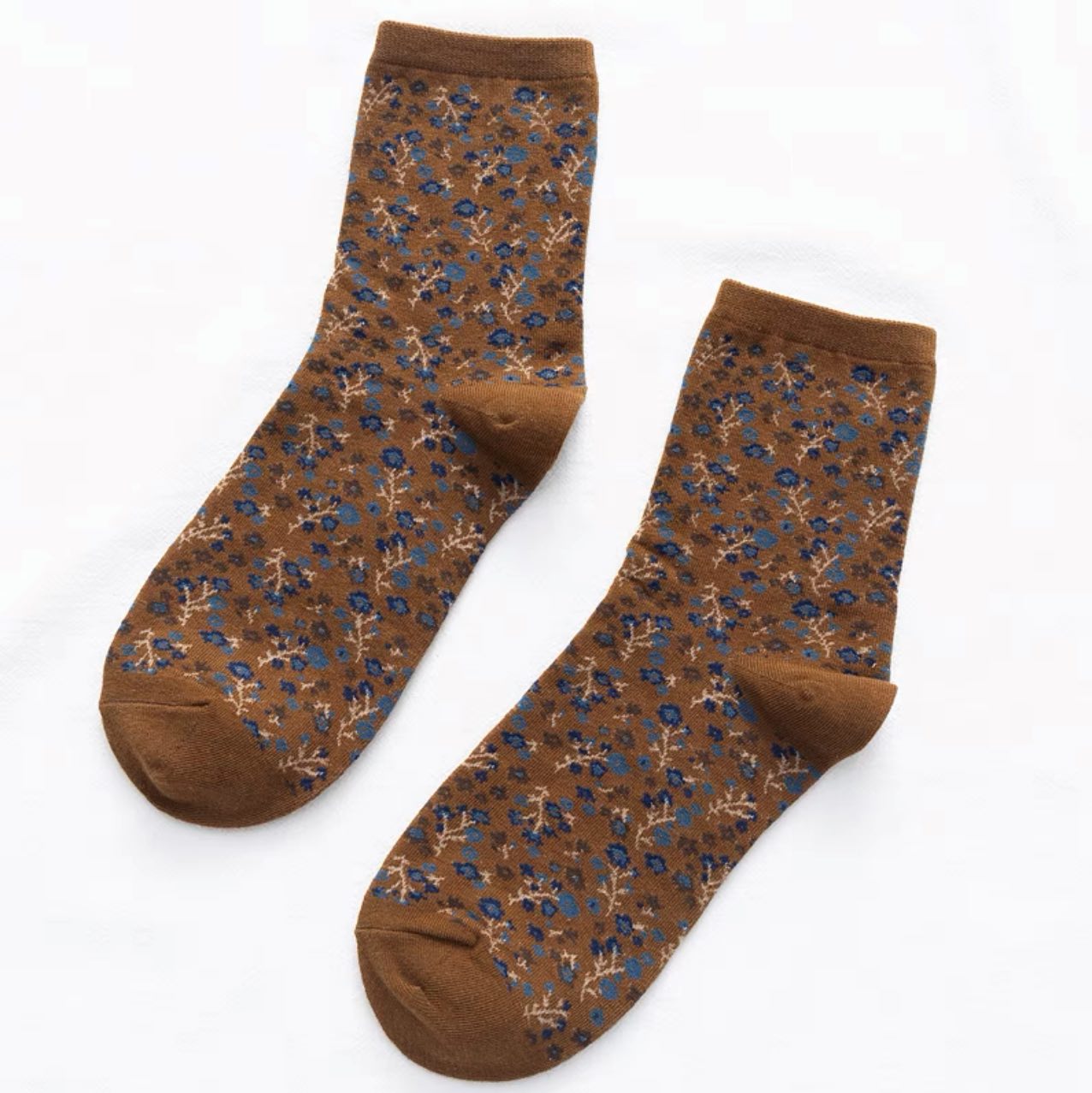 Women's Floral Print Socks - LOOUZ