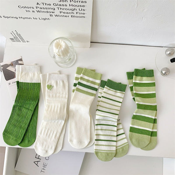 Women's Fresh Striped Pile Socks - LOOUZ