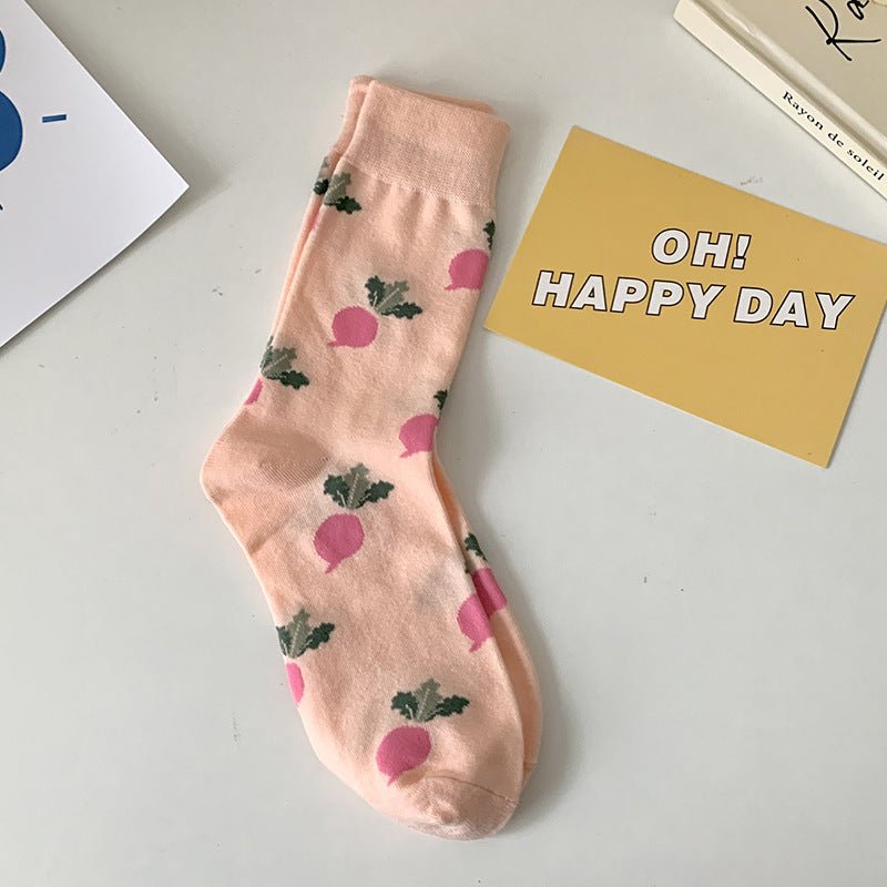 Women's Fruit High Waisted Socks - LOOUZ
