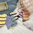 Women's Macaron Color Striped Contrast Socks - LOOUZ