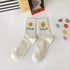 Women's Minimal Smiley Face Socks - LOOUZ