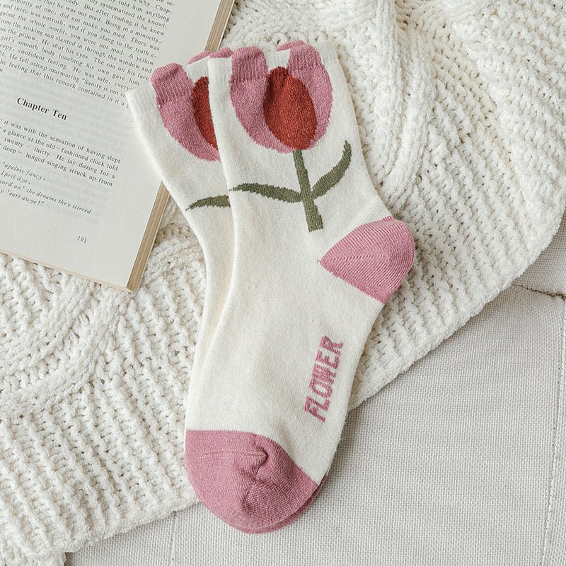 Women's Pink Collection Socks - LOOUZ
